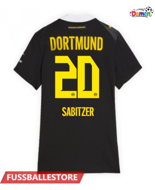 Günstige Borussia Dortmund Marcel Sabitzer #20 Auswärtstrikot Damen 2026-27 Kurzarm